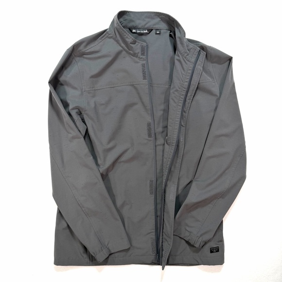 New Travis Mathew Men’s Full Zip Jacket Coat Outerwear Large L Gray Unlined - Picture 2 of 5